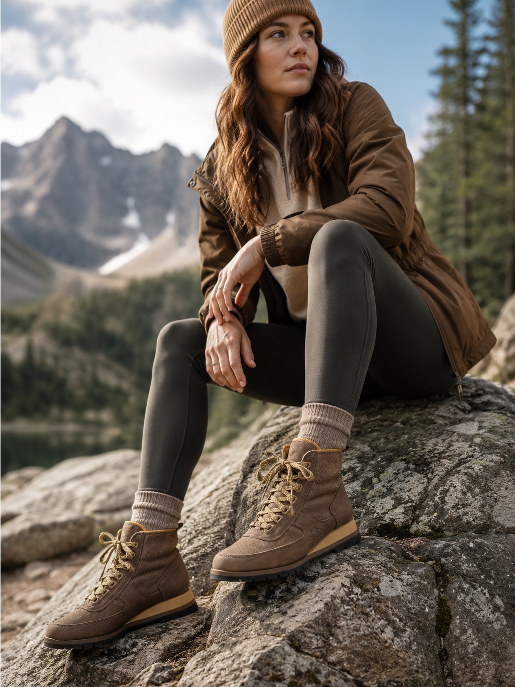 Rocky Brown Gore Tex Vibram Vintage Hiking Boots Womens 6 Heritage Gorpcore Nwt